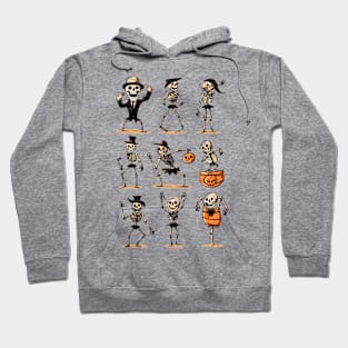 Cute Spooky Halloween Skeletons T-Shirt, Funny Halloween Shirt, Trendy Fall Sweatshirt, Trick or Treat Crewneck Hoodie